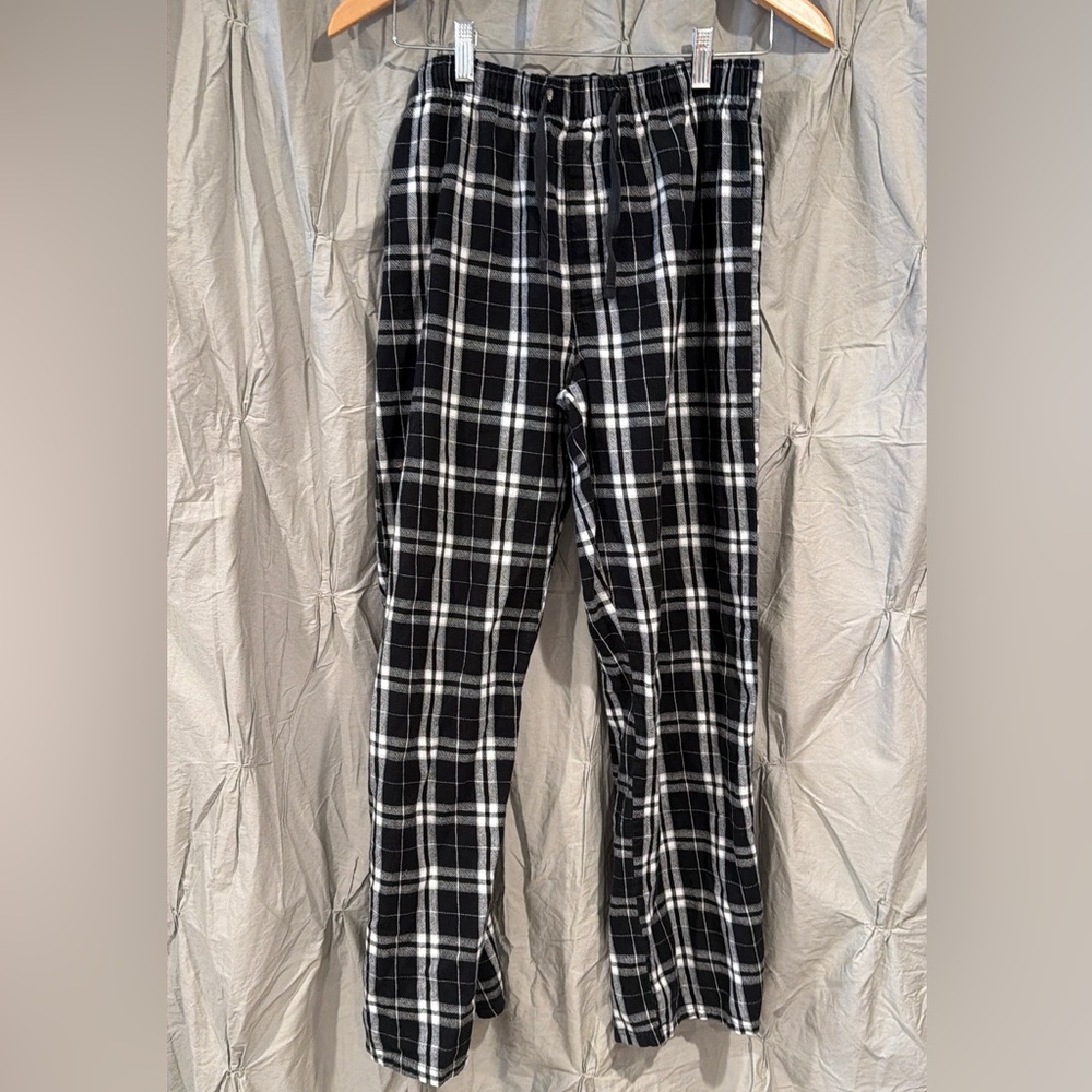 District Black and White Checkered Pants